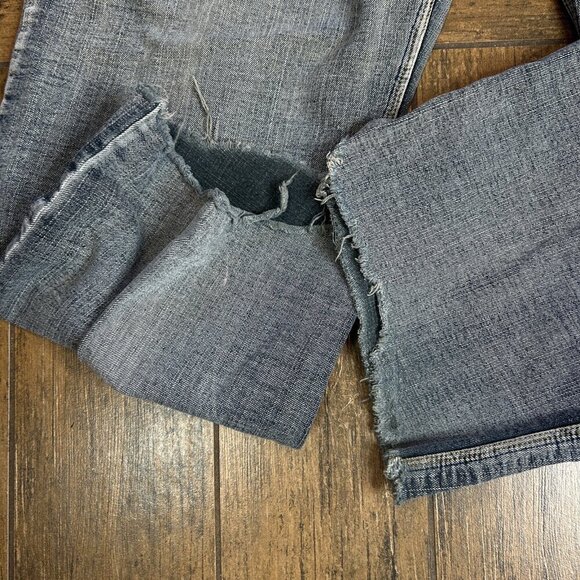 Brooklyn Xpress Men's Y2K Grunge Distressed Baggy Jeans Size 38 - Picture 10 of 12